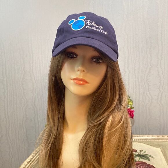Disney Parks Disney Vacation Club Member Adjustable Cap Hat Blue Strap Back - Picture 1 of 14